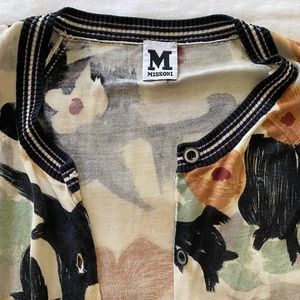 Missoni floral scoop cardigan